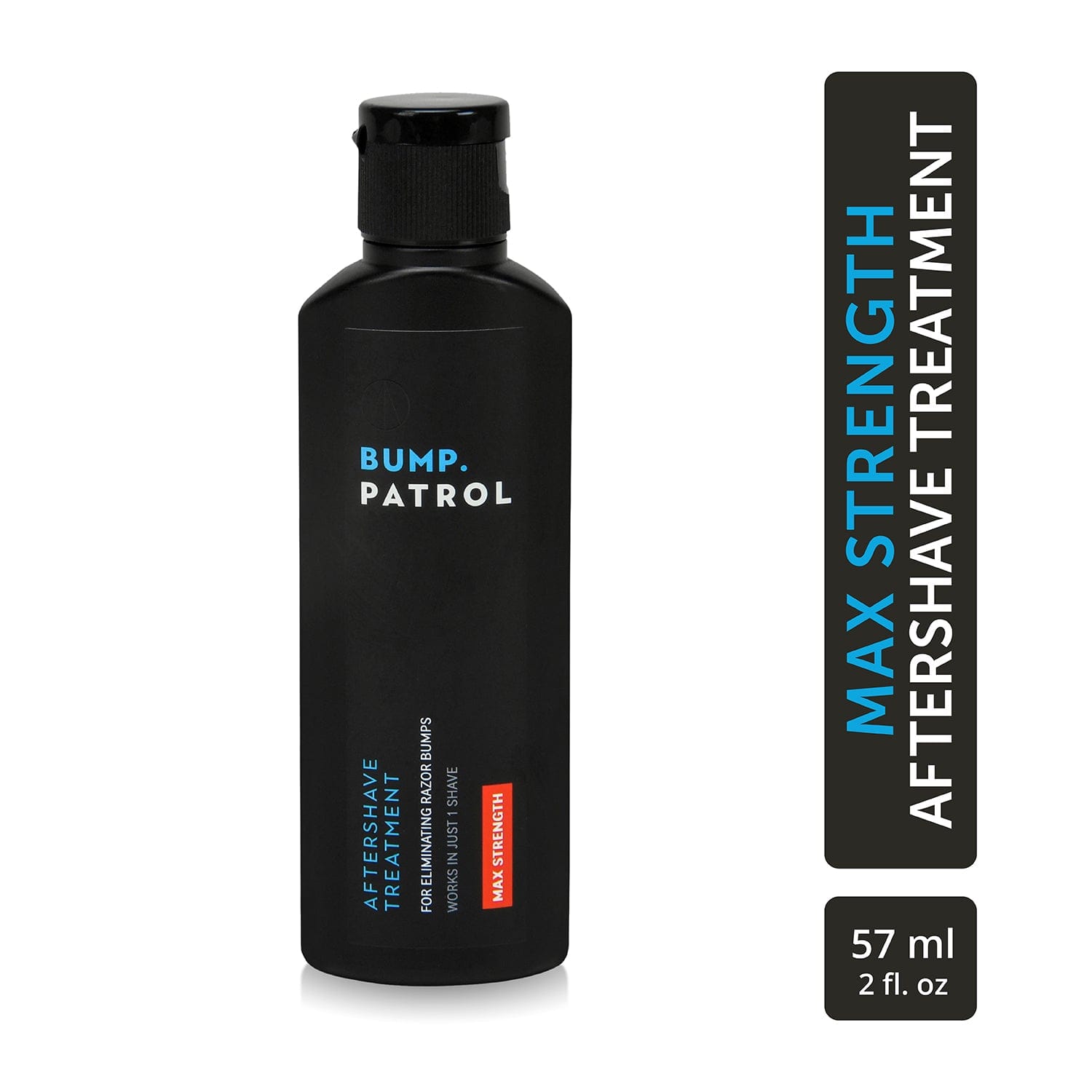 Patrol Grooming Bump Patrol Max Strength Aftershave Cleanser 57ml Paraben-Free Formula for Razor Bumps & Ingrown Hairs