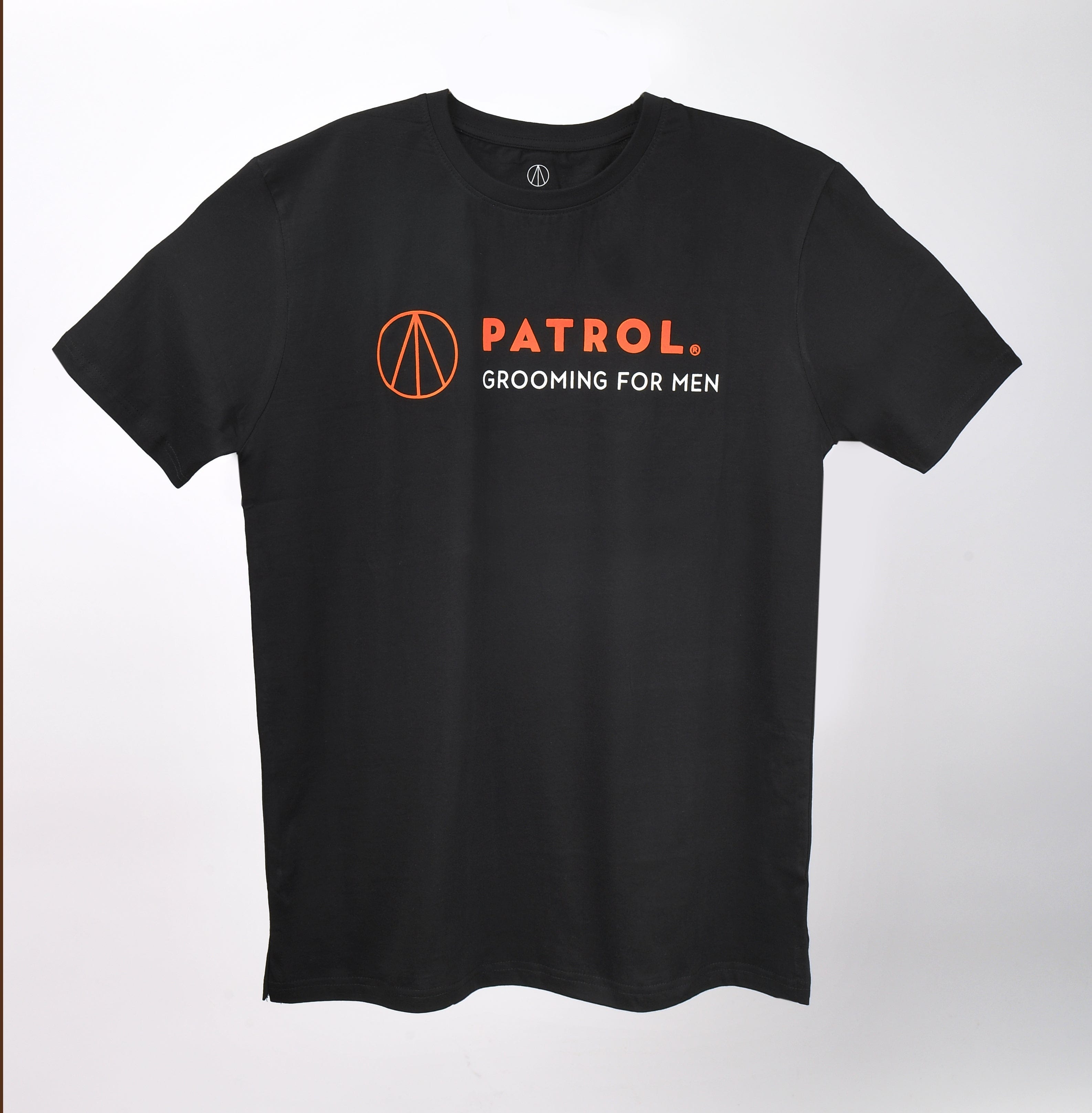 Patrol Grooming Classic T-shirt in orange print